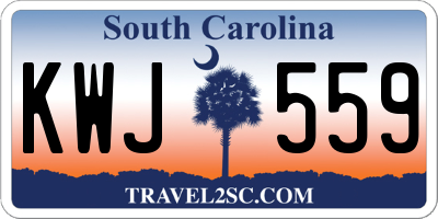 SC license plate KWJ559