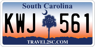 SC license plate KWJ561