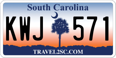 SC license plate KWJ571