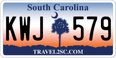 SC license plate KWJ579
