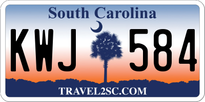 SC license plate KWJ584