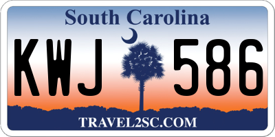 SC license plate KWJ586