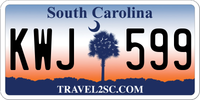 SC license plate KWJ599