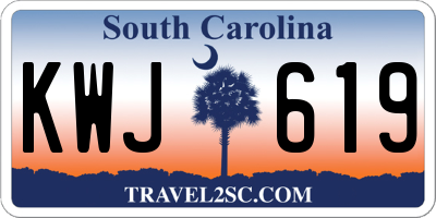 SC license plate KWJ619