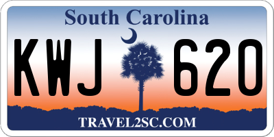 SC license plate KWJ620