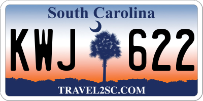 SC license plate KWJ622