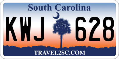 SC license plate KWJ628