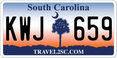SC license plate KWJ659