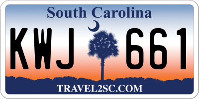 SC license plate KWJ661