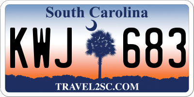 SC license plate KWJ683