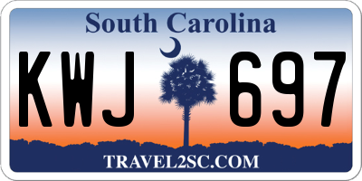 SC license plate KWJ697