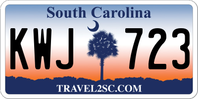 SC license plate KWJ723