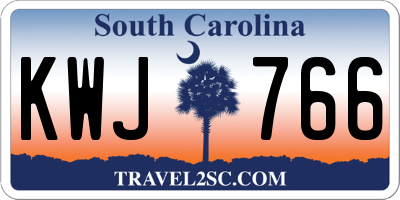 SC license plate KWJ766