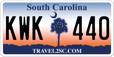 SC license plate KWK440
