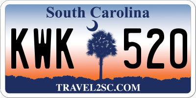 SC license plate KWK520