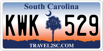 SC license plate KWK529