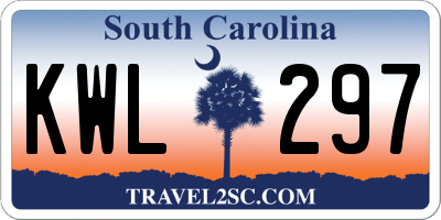 SC license plate KWL297