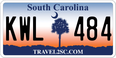 SC license plate KWL484