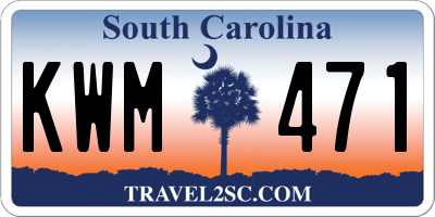 SC license plate KWM471