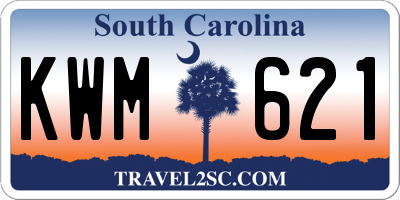 SC license plate KWM621
