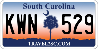 SC license plate KWN529