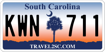 SC license plate KWN711