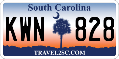 SC license plate KWN828