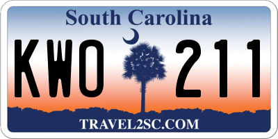 SC license plate KWO211