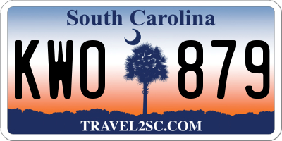 SC license plate KWO879