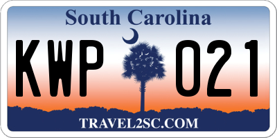 SC license plate KWP021