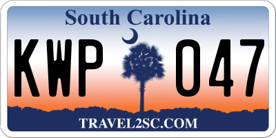 SC license plate KWP047