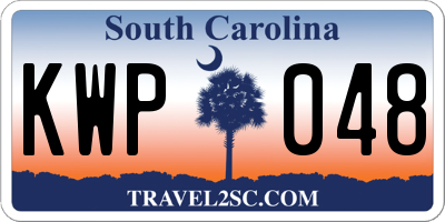 SC license plate KWP048