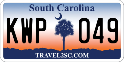 SC license plate KWP049