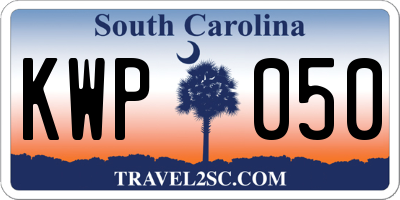 SC license plate KWP050
