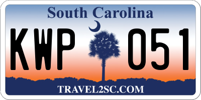 SC license plate KWP051