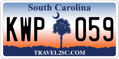 SC license plate KWP059