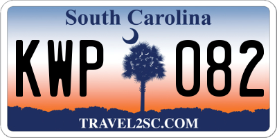 SC license plate KWP082