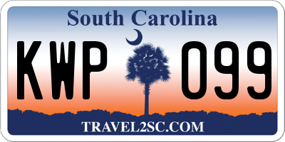 SC license plate KWP099