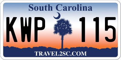 SC license plate KWP115
