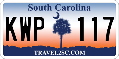 SC license plate KWP117