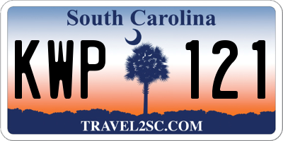 SC license plate KWP121
