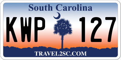 SC license plate KWP127