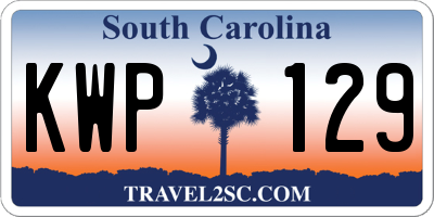 SC license plate KWP129
