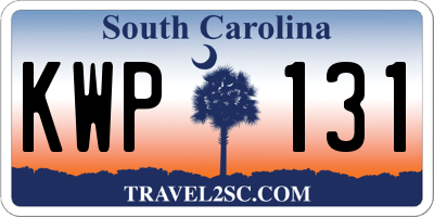 SC license plate KWP131