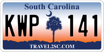 SC license plate KWP141