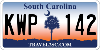 SC license plate KWP142
