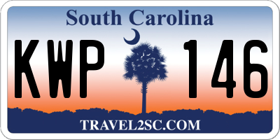 SC license plate KWP146
