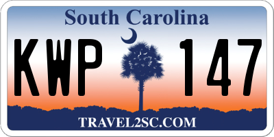 SC license plate KWP147