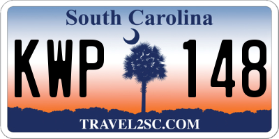 SC license plate KWP148