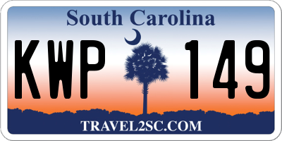 SC license plate KWP149